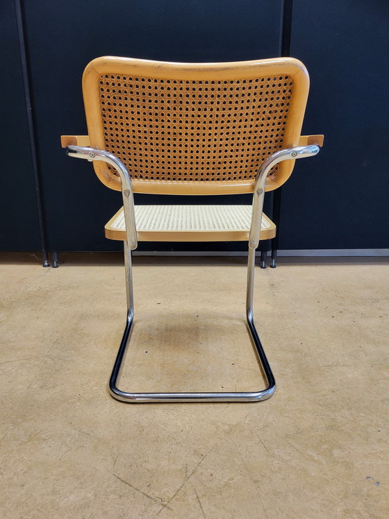 Image 1 of Vintage Cesca Eetkamerstoelen Van Marcel Breuer, Italy 1980