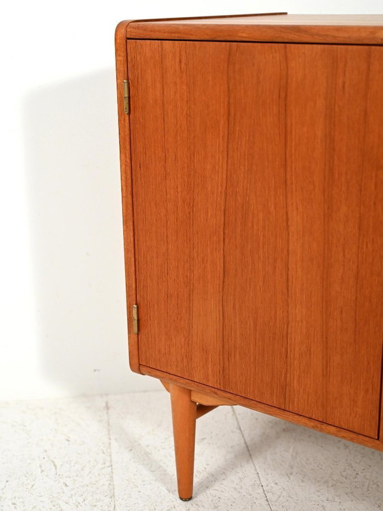 Image 1 of Scandinavische kast van teak en eikenhout van Sonett, jaren 60.