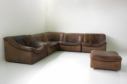 De Sede DS-46 Modular Lounge + Armchair With Hocker - années 1970, Suisse