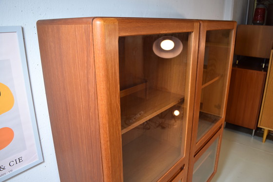 Image 1 of Vitrine vintage en teck danois, étagère haute