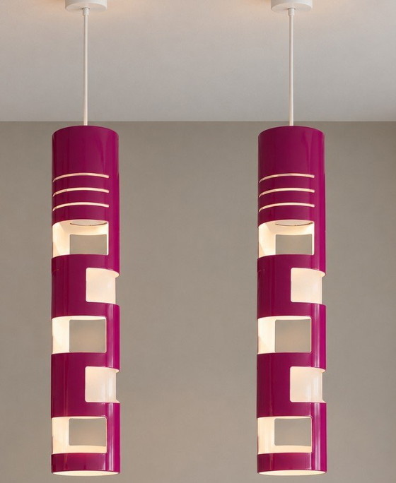 Kundalini Sama Hängelampen – Gregorio Spini (2004) – 2er-Set (Fuchsia / Magenta) – kundalini KDLN Sama (photo 3 of 5)
