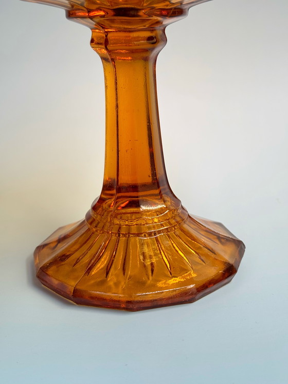 Image 1 of Ankerglas Bernsdorf - Ciotola - Donna - Vetro ambrato - Art Déco