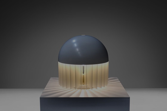 Image 1 of Large Metal 'MT' Table / Floor Lamp by Giancarlo Mattioli for Sirrah, Italy 1969