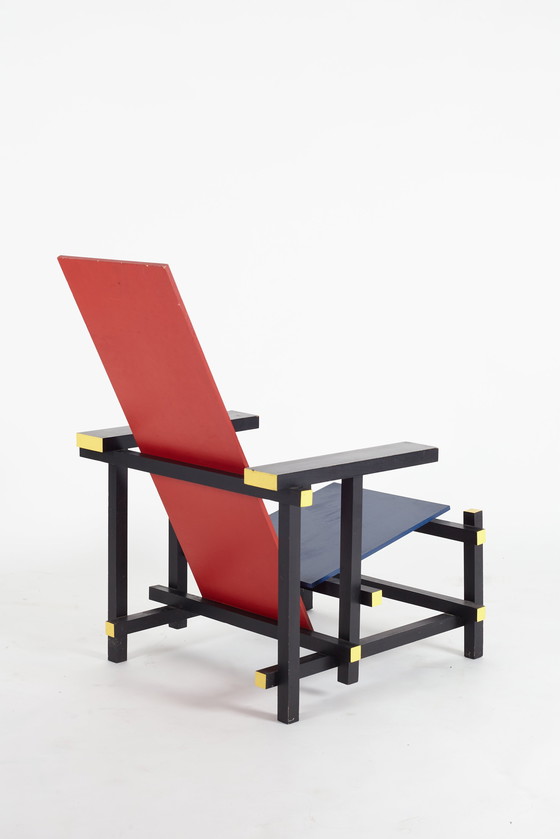 Image 1 of Rietveld Red & Blue Chair Replica
