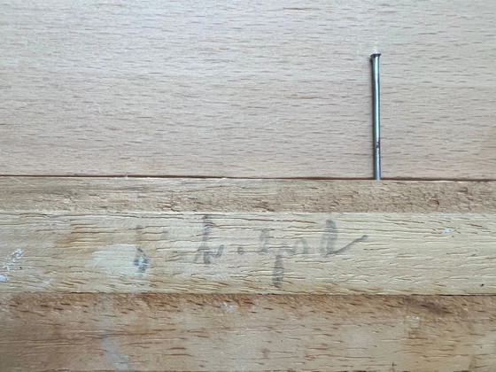 Mid-Century Ölgemälde auf Holz, circa 1930 – Gemälde & Zeichnungen, Wood, Mid Century Modern (photo 5 of 5)