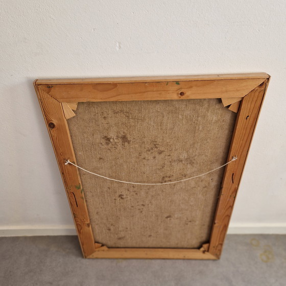 Image 1 of Pintura al óleo de mediados de siglo sobre lino: Girasoles, década de 1960/70