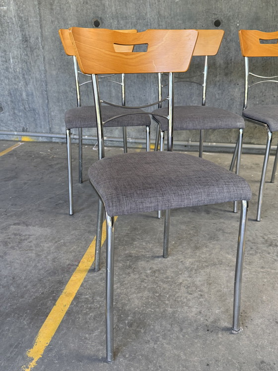Image 1 of Set di 4 sedie da pranzo Plumma