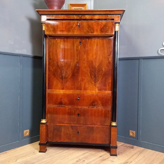 Image 1 of Französischer antiker Empire-Kabinettssekretär, 19. Jahrhundert