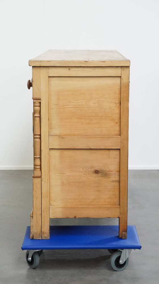 Image 1 of Buffet/ table d'appoint/ comptoir/ îlot de cuisine anglais ancien du début du 19ème siècle en bois de pin