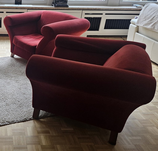 Fauteuils Jan Des Bouvrie pour Arx/ Gelderland avec certificat d'authenticité