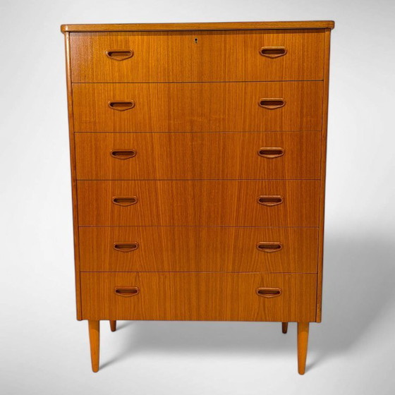 Image 1 of Commode vintage à 6 tiroirs de Suède