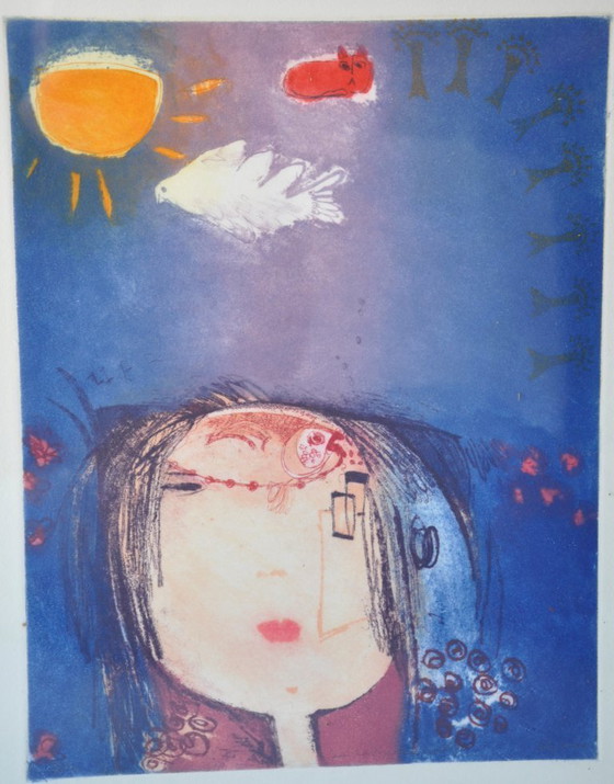 Image 1 of "A cat on a cloud" Katrien Caymax