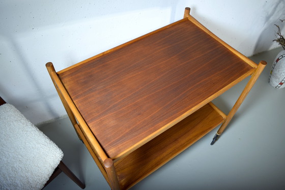 Image 1 of Danish 1960s serving trolley side table vintage table side table
