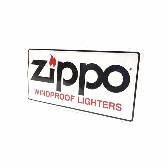 Image 1 of Zippo advertising sign / metal sign