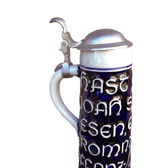 Boccale da birra in gres con coperchio, Marzi & Remy, Germania, anni '70. – Oggetti decorativi, Ceramic (photo 7 of 10)