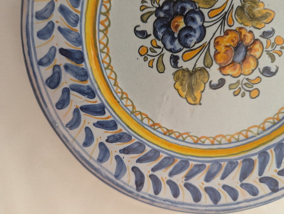 Vintage Spaanse Talavera Majolica keramische wandborden - Gesigneerd El Carmen & Carpicena - Set van 2 (photo 14 of 15)