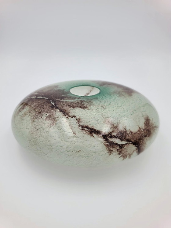 Image 1 of Lampada a sospensione vintage Art Déco in vetro marmorizzato - Germania