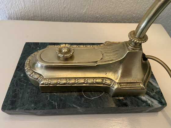 Image 1 of Art Nouveau style articulated bronze desk lamp