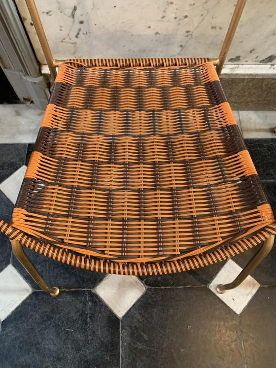 Vintage Italian Garden Patio Scoubidou Armchairs, 1950s, Set of 6 – Plastic, Iron, Italian Design (photo 8 of 18)