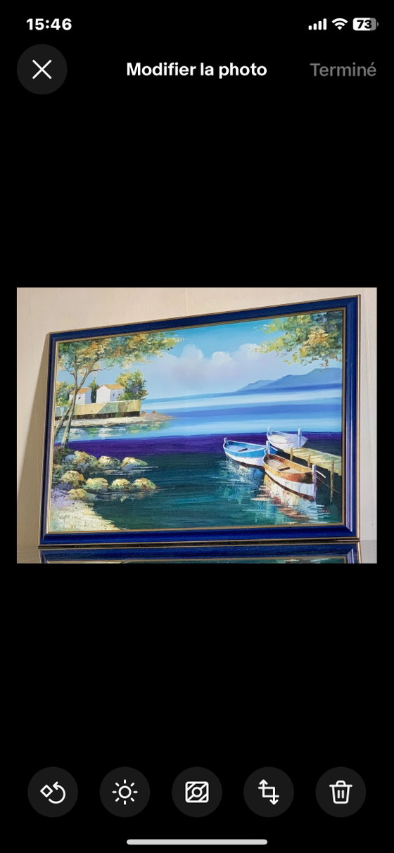 Digue de Carry Le Rouet - Y. Deric (1964-2017) – Paintings & Drawings, Wood, Canvas (photo 9 of 23)