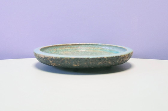 Ciotola in ceramica con smalto craquelé turchese e blu, Ciotole, Vetro (foto 3 di 6)