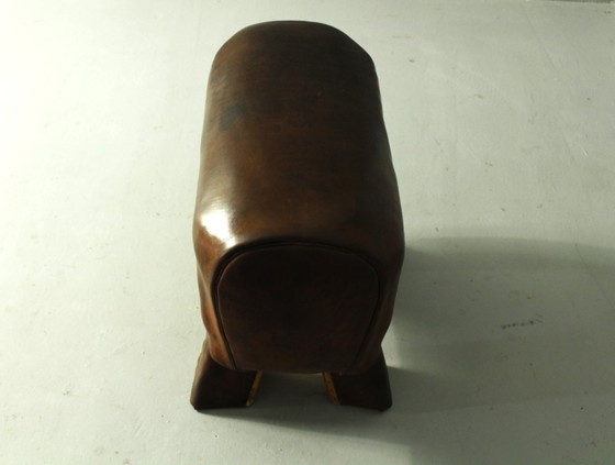 Image 1 of Leather Gymnastics Pommel Horse 1950s