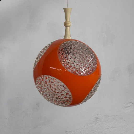 Image 1 of Retro Szarvasi “Bug Eye” Ceiling Lamp, 1960s – Hungarian Design