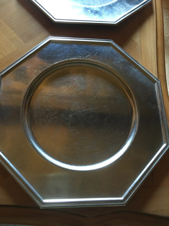 Roestvrijstalen achthoekige presentatieborden – Servies, Vintage (photo 2 of 9)