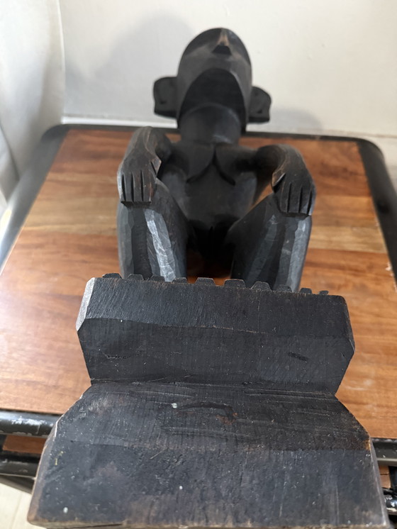 Image 1 of Große afrikanische Holzskulptur – Skulpturenobjekt aus der Mitte des 20. Jahrhunderts