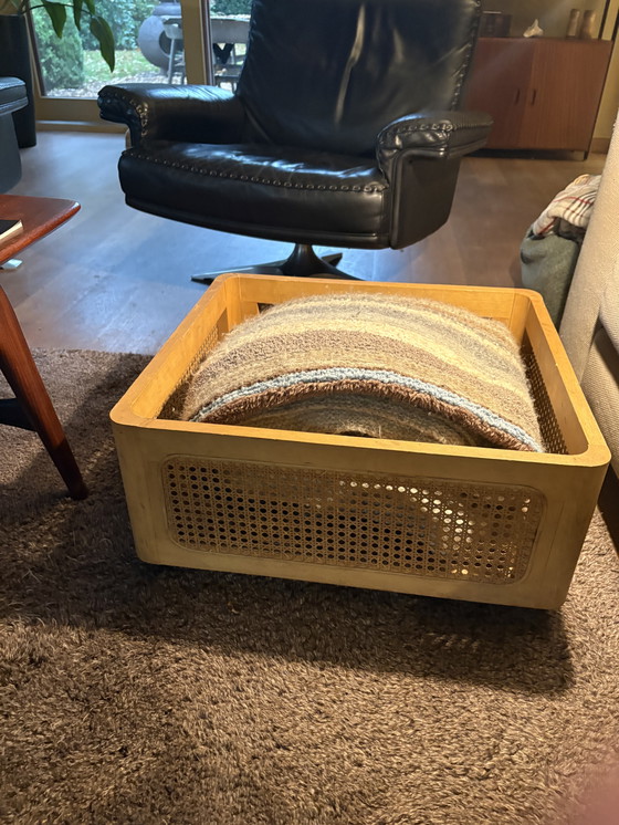 Image 1 of Beautiful vintage basket on wheels