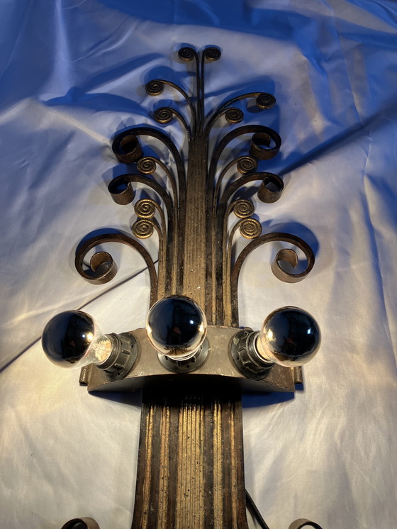 Image 1 of Banci Firenze Italia gran aplique de hierro años 60