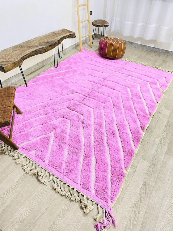 Tapis berbère marocain 200cm x 300cm – Wool, Cotton (photo 8 of 10)