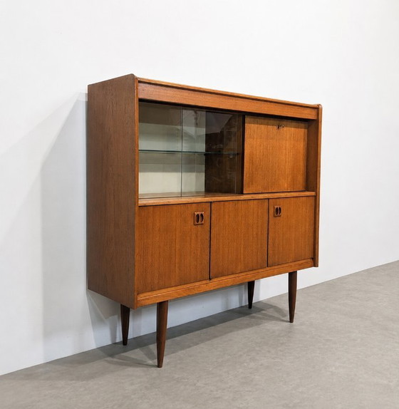 Image 1 of Credenza alta vintage scandinava in teak, anni '60
