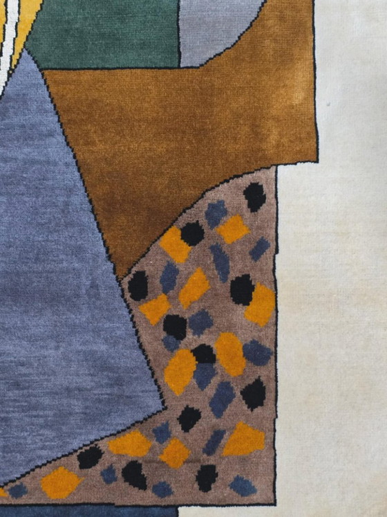 Alfombra cubista de Auguste Herbin – Mezcla de lana y seda anudada a mano (260 x 200 cm) – Cotton (photo 8 of 9)