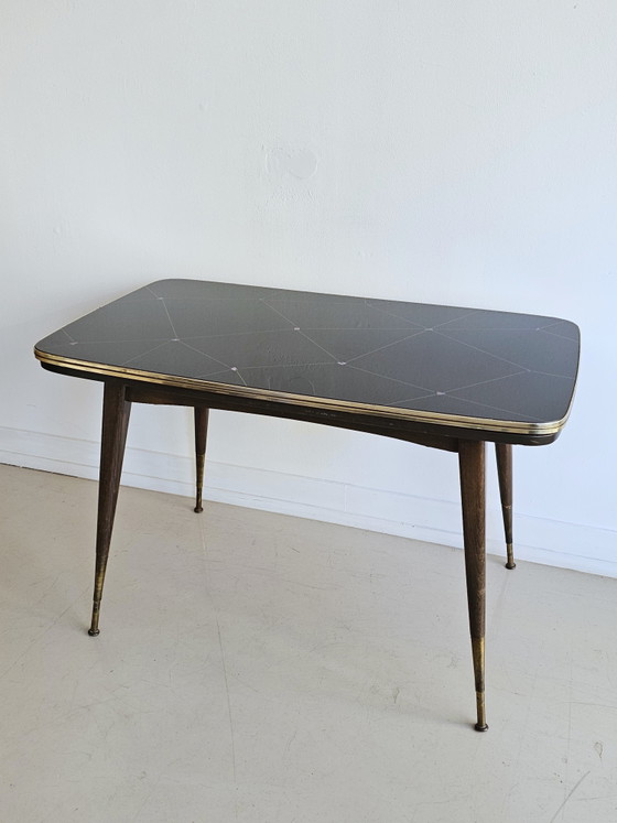 Image 1 of Vintage 1950s dining table, table can be extended in width