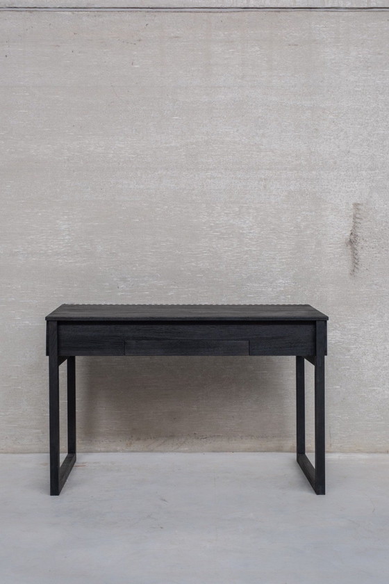 Image 1 of Black Oak Study Desk