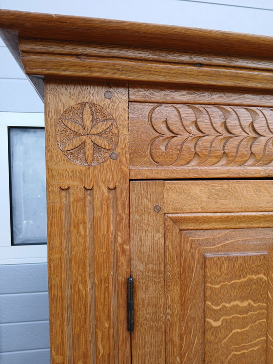 Image 1 of Beautiful Quality 20th Century Buffet Cabinet / Cupboard With Carvings by Zonnerad among others