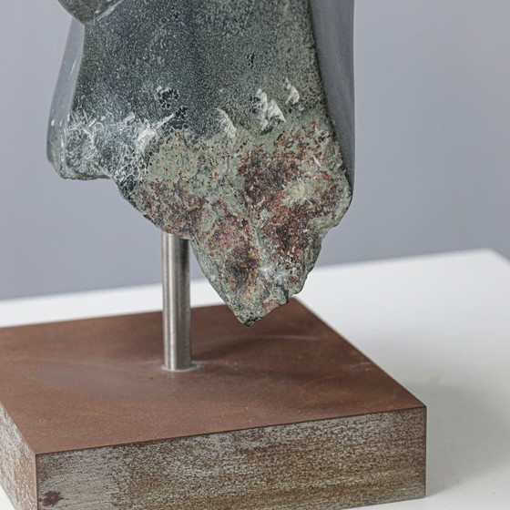 Image 1 of Abstract Dolomite Stone Sculpture by Ineke van Zuuren, Netherlands, 1980s