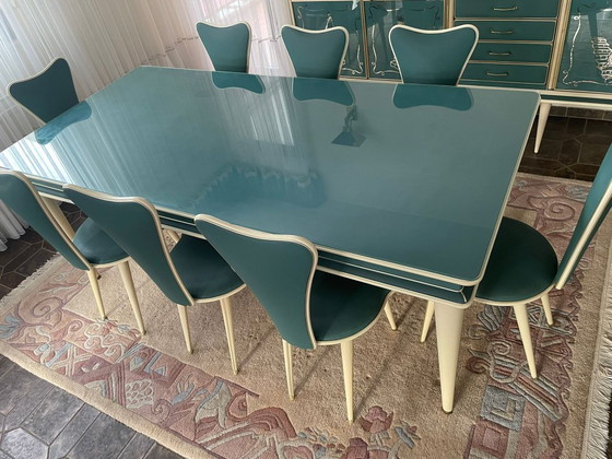 Image 1 of Set da pranzo italiano completo di metà secolo di Umberto Mascagni - anni '50-'60