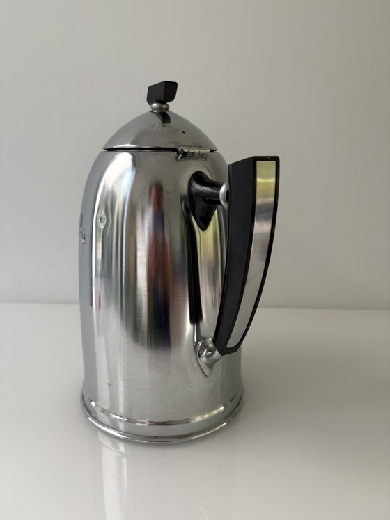 Servizio da Caffè Vintage, Art Déco, Marca Demeyere Della Linea Inaltérable (3 pezzi) – Stoviglie, Metal (photo 3 of 14)