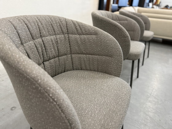 Image 1 of 4 Rolf Benz Noa dining chairs fabric