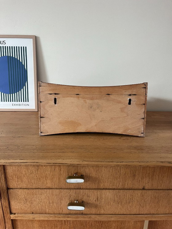 Image 1 of Vintage Danish teak floating night stand - wall cabinet