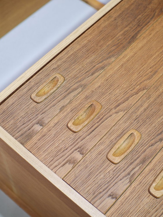 Image 1 of Preben Sørensen wall system oak bookcase Danish