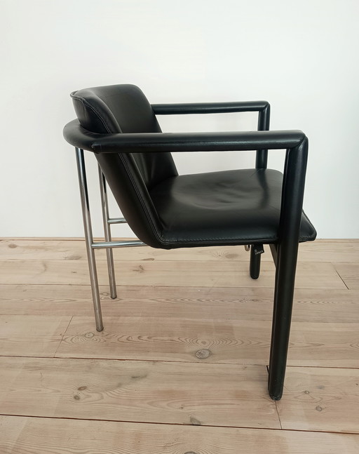 4X Leolux Cachucha Eetkamerstoelen