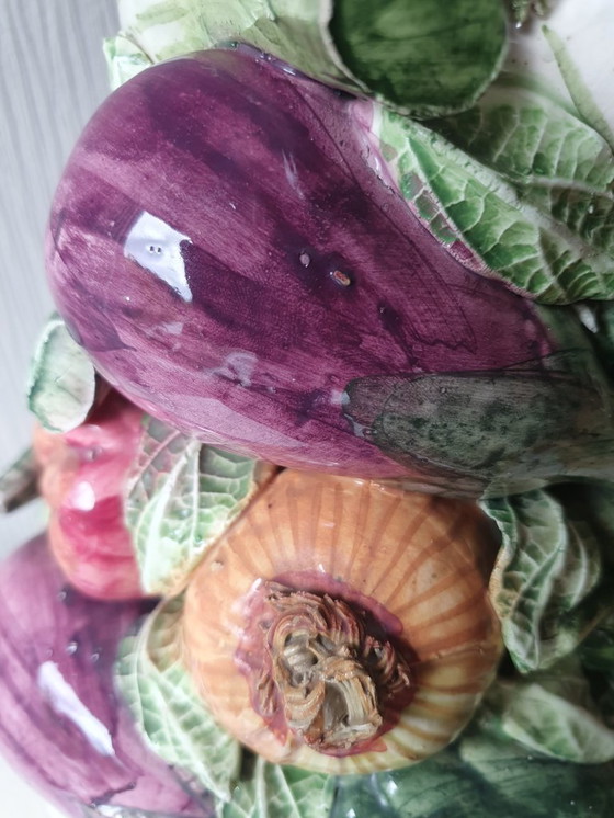 Image 1 of Spanish ceramic vegetable tower 37 cm