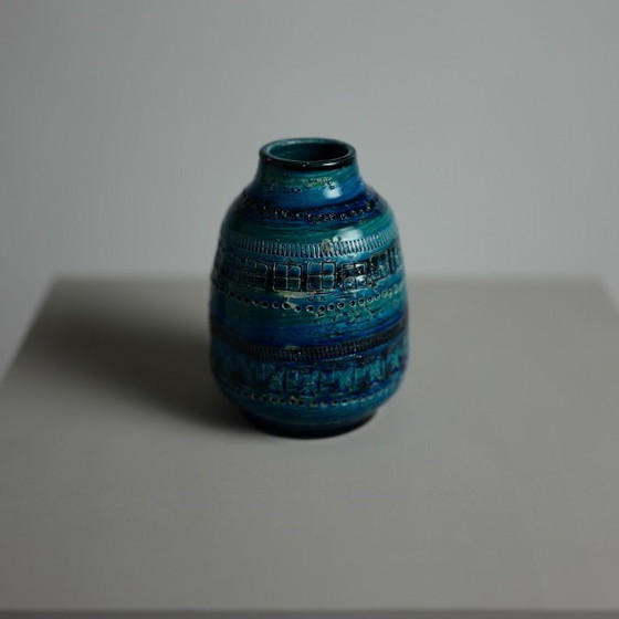 Aldo Londi “Rimini Blu” Ceramic Vase for Bitossi, Italy, 1960s – Bitossi Ceramiche (photo 5 of 7)
