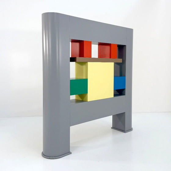 Room Divider / Shelf by Sottsass Associati for Esprit, 1985 – Room screens, Mdf, Wood (photo 4 of 10)