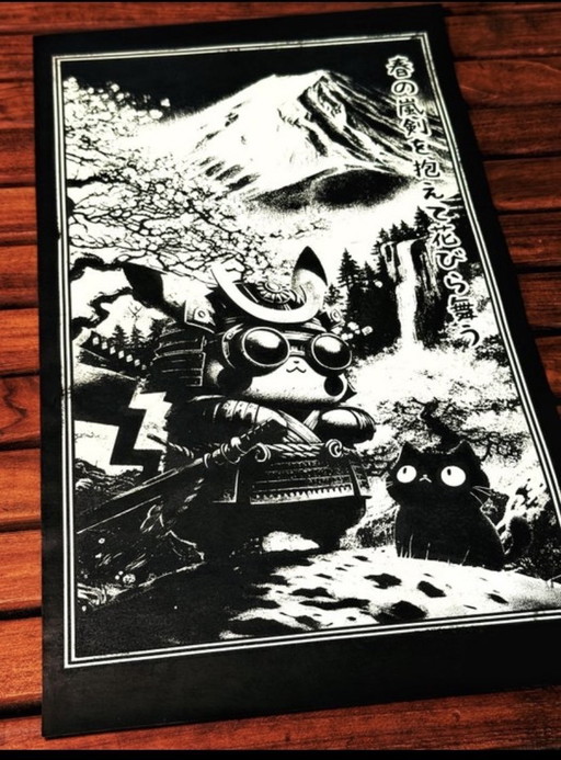 Kunstwerk Pikachu (Pokemon) Path of the Golden Thunder