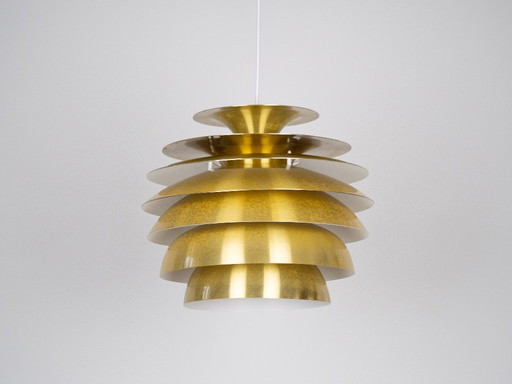 Lampada a sospensione vintage danese Barcelona di Bent Karlby, anni '70