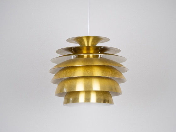 Image 1 of Lampada a sospensione vintage danese Barcelona di Bent Karlby, anni '70